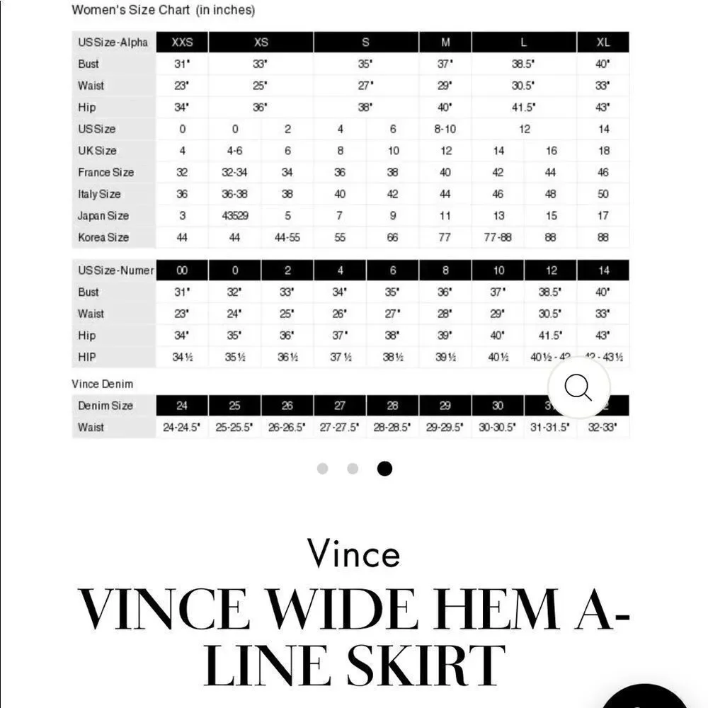 Vince Wide Hem A-Line Skirt